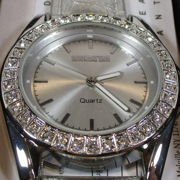 Christmas Manhattan By Croton Crystal Bezel Silver - Picture 2 of 3